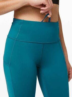 Lululemon Fast and Free Tight II 25" *Non-Reflective Nulux - Cyprus - Size 4